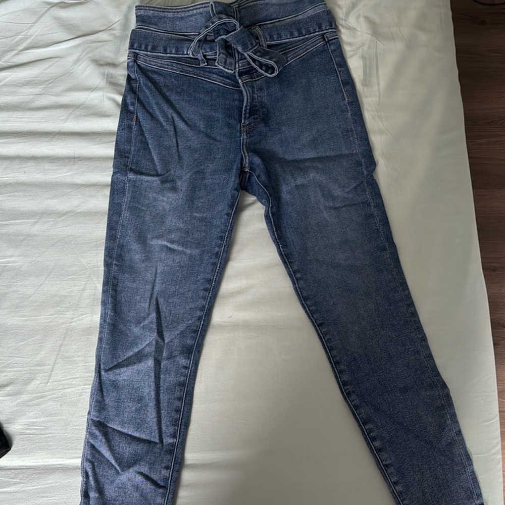 Express Bow High Waisted Skinny Jeans Size 6
